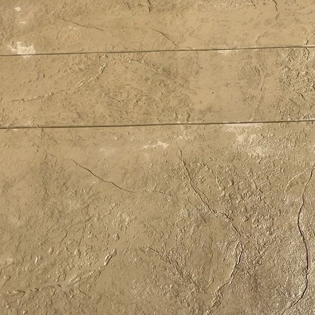 concrete stamped and stained